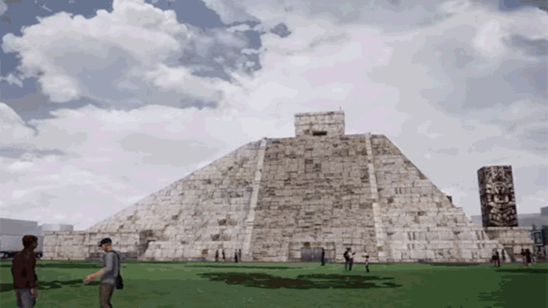 Cano presentó las maquetas y los bocetos del escenario a Martínez-Almeida y a Begoña Villacís