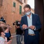 Nadal siempre mantienen un comportamiento ejemplar con los aficionados