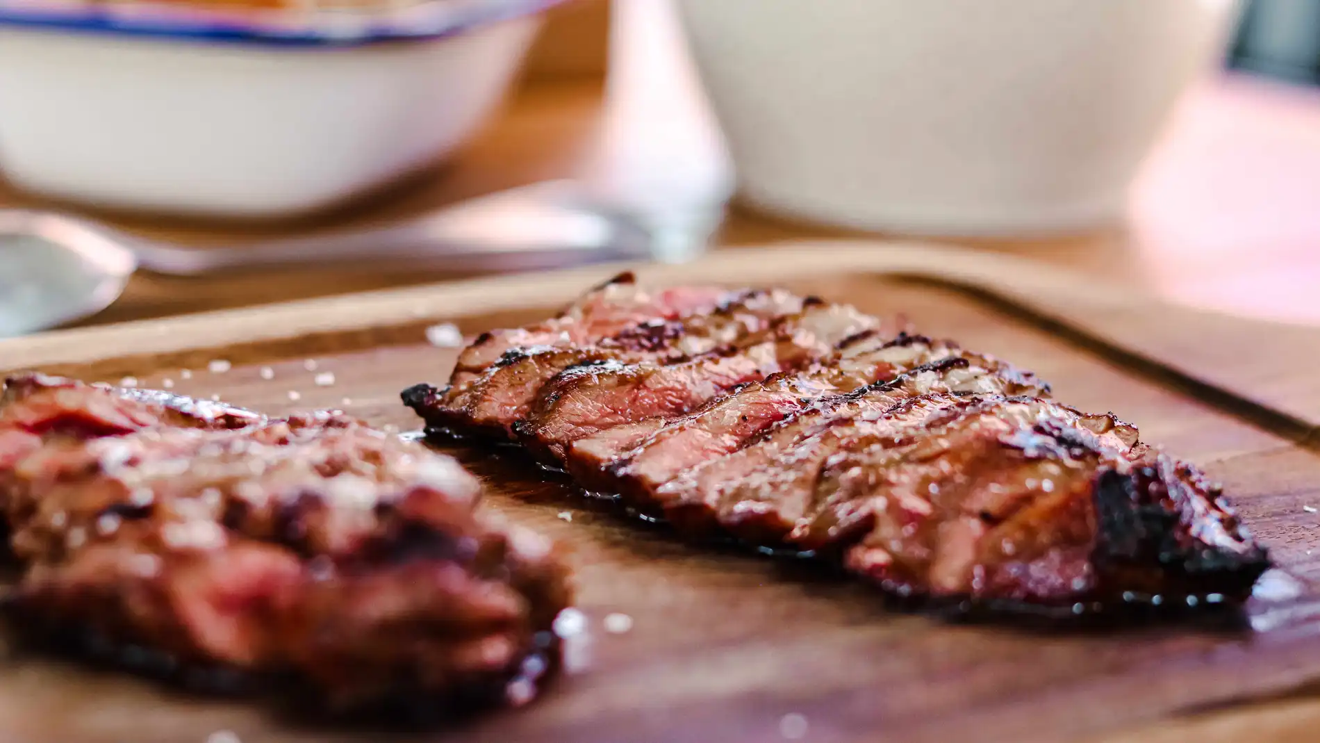 Uno de los platos de cerdo ibérico manchado de Jabugo