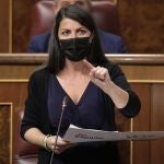 La secretaria general de Vox, Macarena Olona, en el Congreso