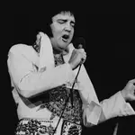 Elvis Presley en Providence, el 23 de marzo de 1977, tres meses antes de su muerte.