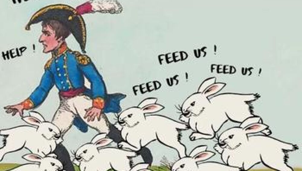 El día que el temible Napoleón sucumbió ante un ejército... de conejitos