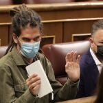 El ex secretario de Organización y diputado de Unidas Podemos Alberto Rodríguez en una sesión plenaria en el Congreso de los Diputados, a 14 de octubre de 2021, en Madrid