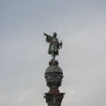 El Monumento a Colón, en Barcelona, Cataluña