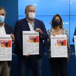 Los diputados nacionales y senadores del PP, en la rueda de prensa