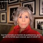Jane Fonda durante su intervención