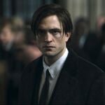 This image released by Warner Bros. Pictures shows Robert Pattinson in "The Batman." Warner Bros. released the first trailer for â€œThe Batman,â€ which is Pattinsonâ€™s first film as the Dark Knight. It will be released March 4, 2022. (Warner Bros. Pictures via AP)