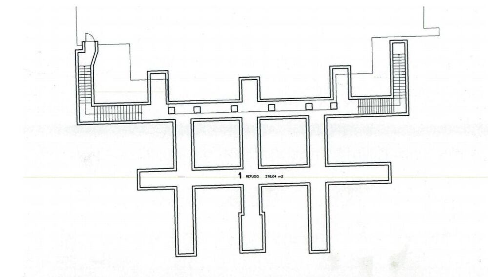 Plano del refugio de Nuevos Ministerios