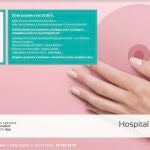 Cartel del Quirónsalud Sagrado Corazón de Sevilla con motivo del Día Internacional del Cáncer de Mama