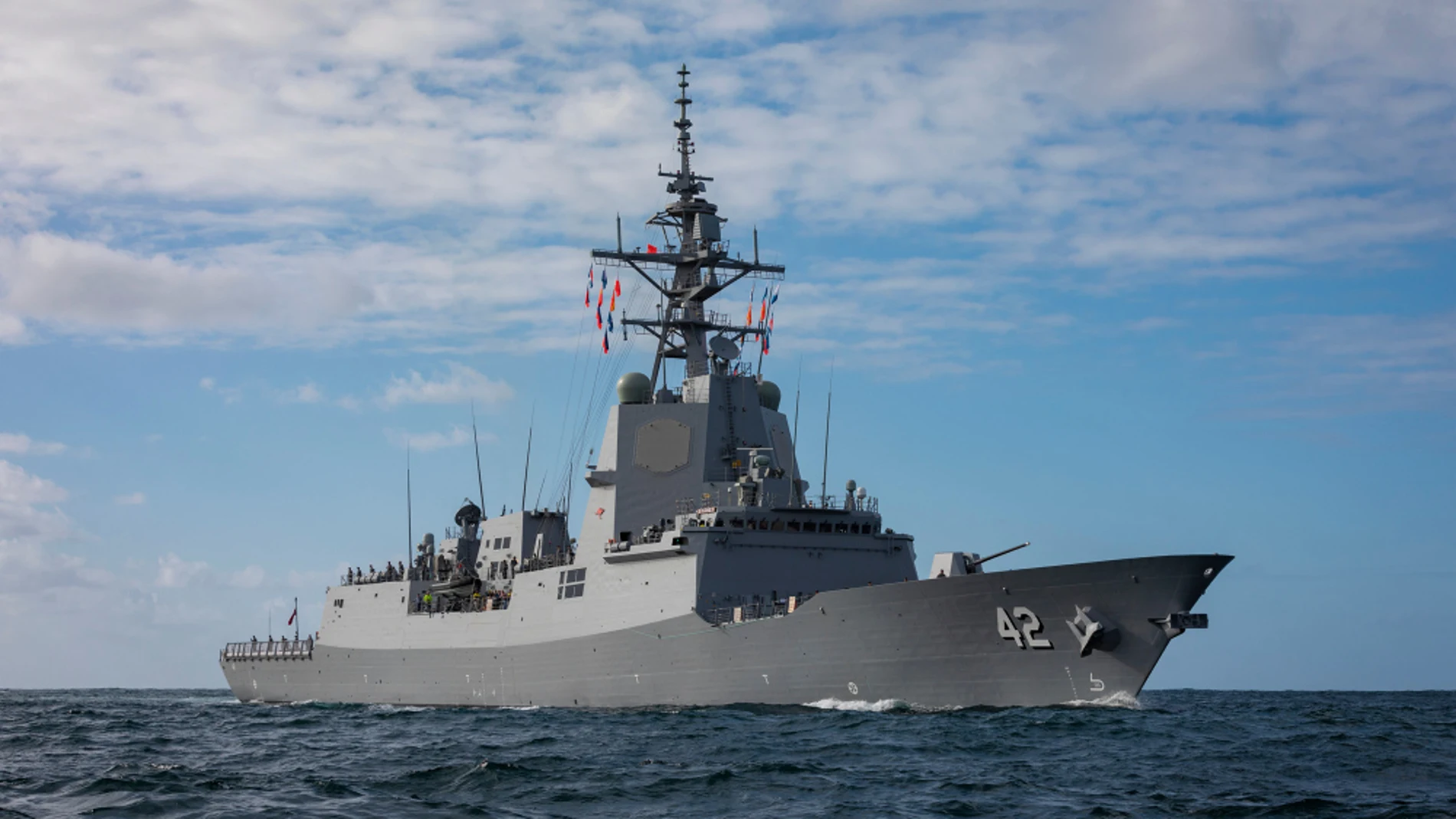Destructor Sidney de la Armada australiana, copia de la fragata española de la clase "Álvaro de Bazán"