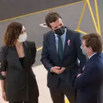 Isabel Díaz Ayuso, Pablo Casado y José Luis Martínez-Almeida en una foto de archivo