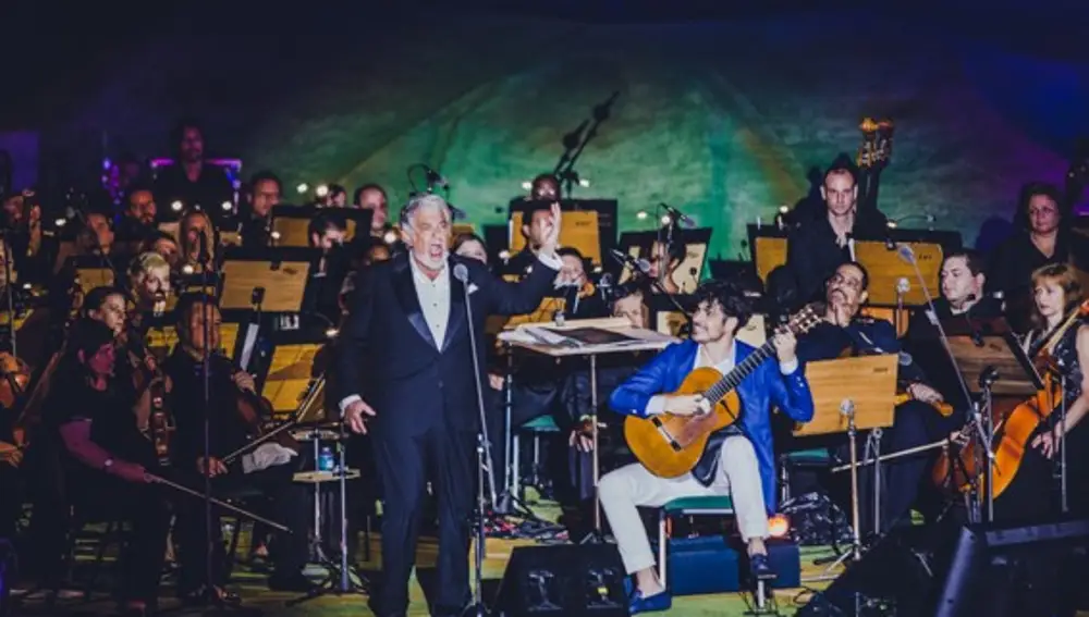 Con Plácido Domingo en el Amazonas, en 2017