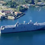 Imagen del portaaviones español LHD Juan Carlos I