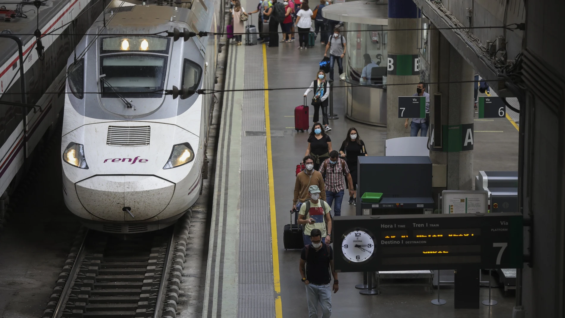 Estación de Santa Justa, en Sevilla