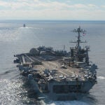 Imagen del USS Harry S. Truman en el Océano Atlántico.