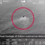El submarino indio detectado el sábado por la noche por Pakistán