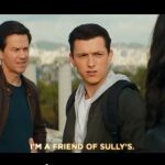 Mark Wahlberg y Tom Holland en Montjuïc en una escena de "Uncharted"