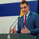 El presidente del Gobierno, Pedro Sánchez