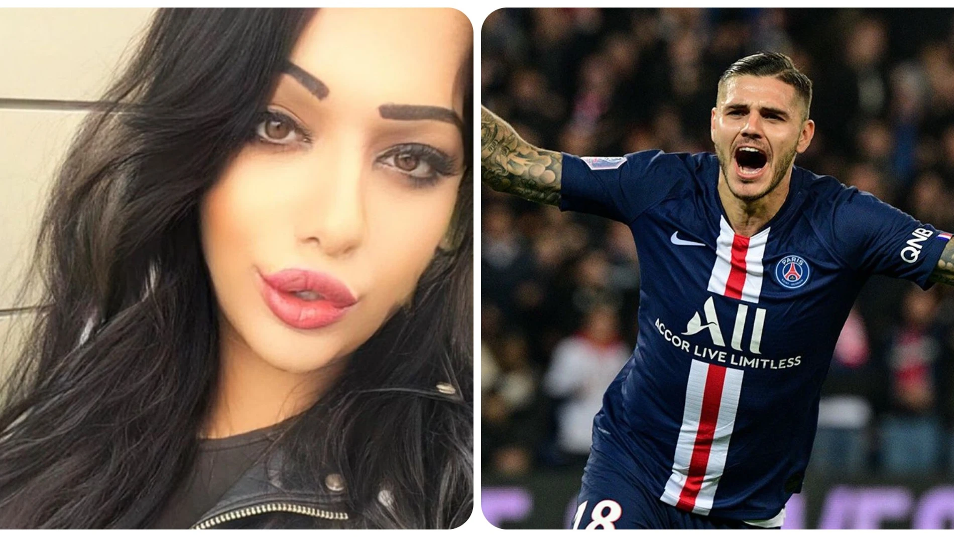 Guendalina Rodríguez y Mauro Icardi