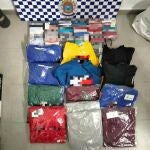 Prendas falsificadas intervenidas