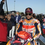 Marc Márquez, en el GP Emilia Romaña, última prueba que se disputó y en la que se impuso el español