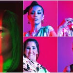 Najwa Nimri y los concursantes de 'Insiders'