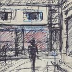 "Estudio para el 'Passage du Commerce-Saint-André'", uno de los dibujos que se incluyen en la subasta