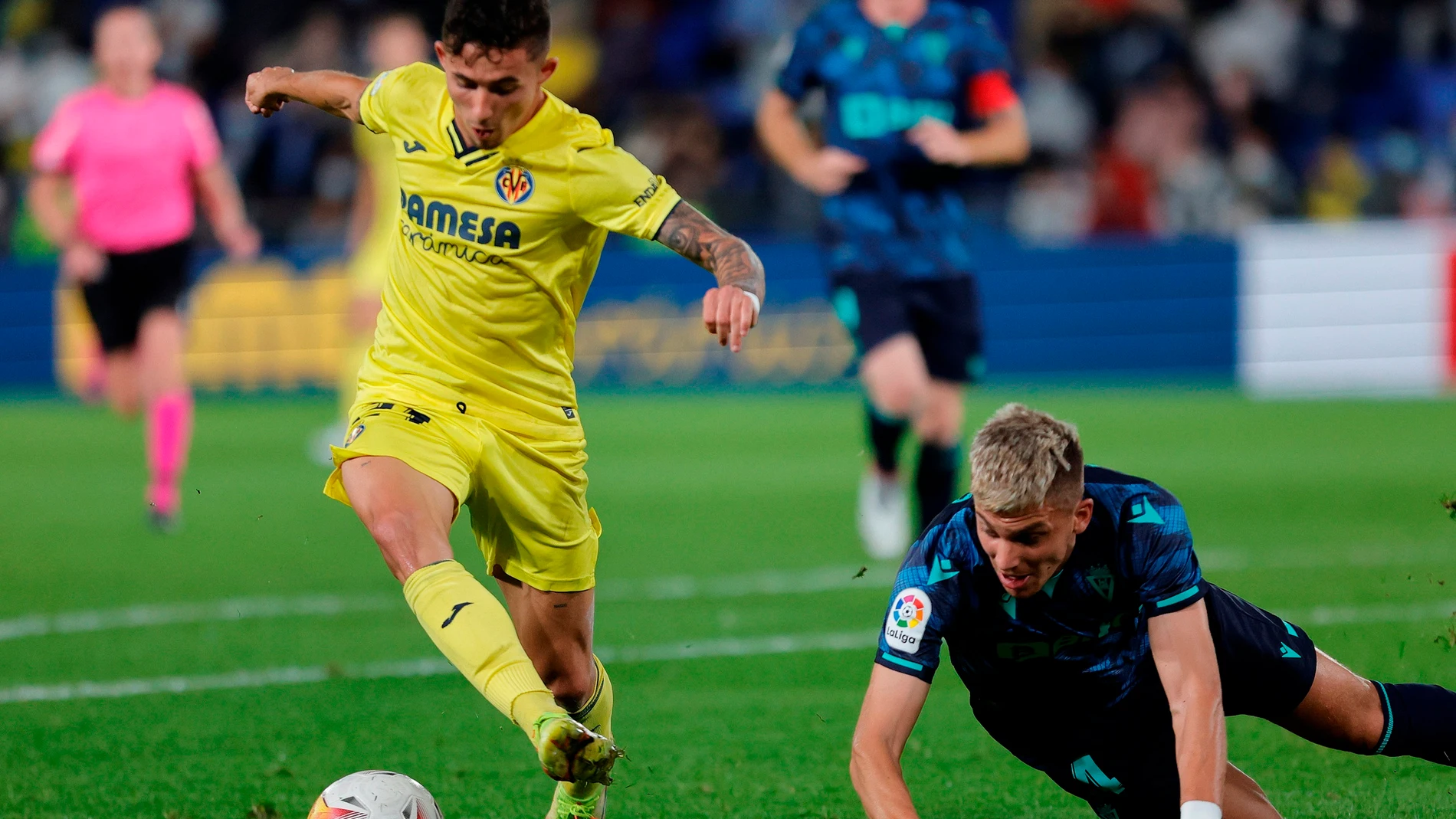 Yeremy Pino con el Villarreal.