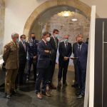 El consejero de la Presidencia . Ángel Ibáñez, asiste a la Inauguración de la exposición ‘El Terror a portada. 60 años de terrorismo en España a través de la prensa' junto a Luis Fuentes, Javier Iglesias y García Carbayo