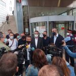 Miquel Serra, tras declarar en un juzgado penal de Lleida