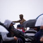 Inauguración de la estatua de Luis Aragones en el Wanda Metropolitano..