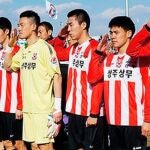 Gimcheon Sangmu, el equipo surcoreano controlado por los militares