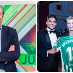 Josep Pedrerol, Marc Bartra, Sharon Stone y Joaquín.