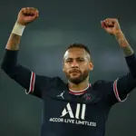 Neymar con el PSG.