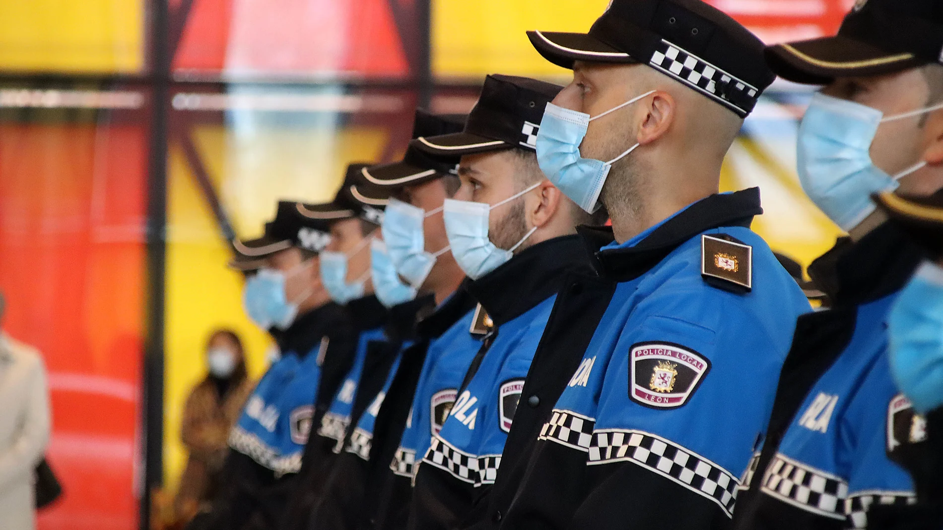 Agentes de la Policía Local de León
