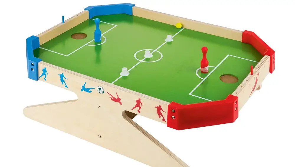 Futbolín de madera