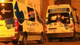 Ambulancias de Sacyl que acudieron al lugar de los hechos