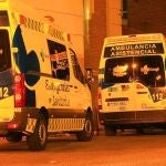 Ambulancias de Sacyl que acudieron al lugar de los hechos