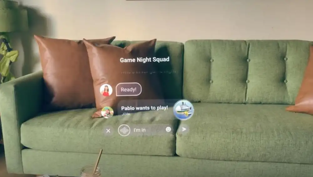 Recreación de realidad aumentada con las gafas Nazare.