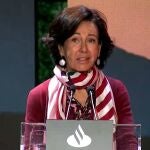 La presidenta de Banco Santander, Ana Botín, en la Conferencia Internacional de Banca.