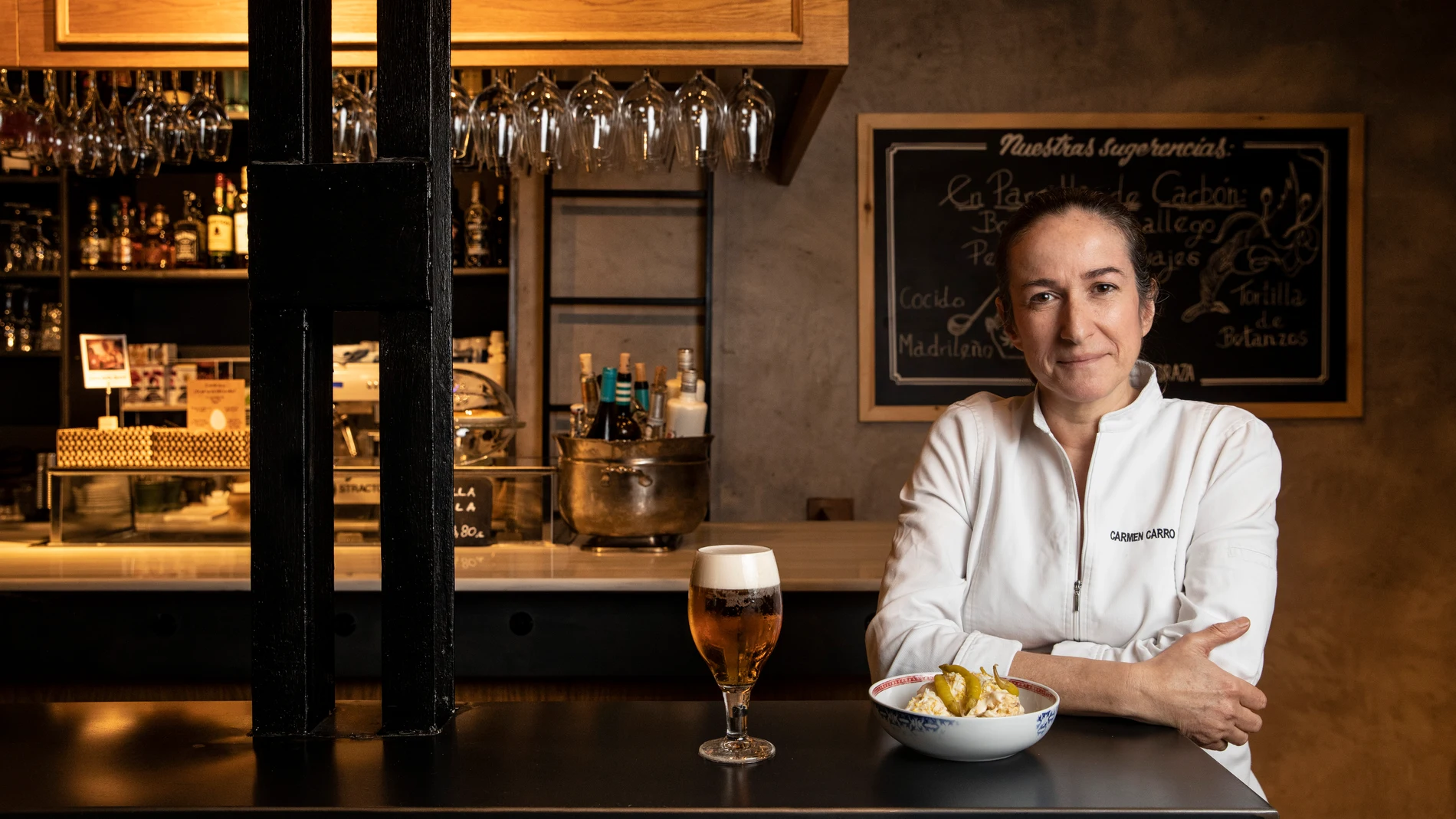 Carmen, el alma de Taberna Pedraza, en la calle Recoletos