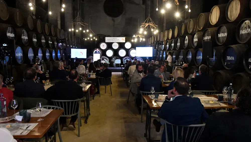 Imagen panorámica del evento, celebrado en el restaurante Entrebotas de Sanlúcar de Barrameda
