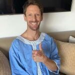 Romain Grosjean se quemó sus manos al escapar de su coche envuelto en llamas.