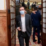 El ministro de Consumo, Alberto Garzón, en una sesión plenaria en el Congreso de los Diputados
