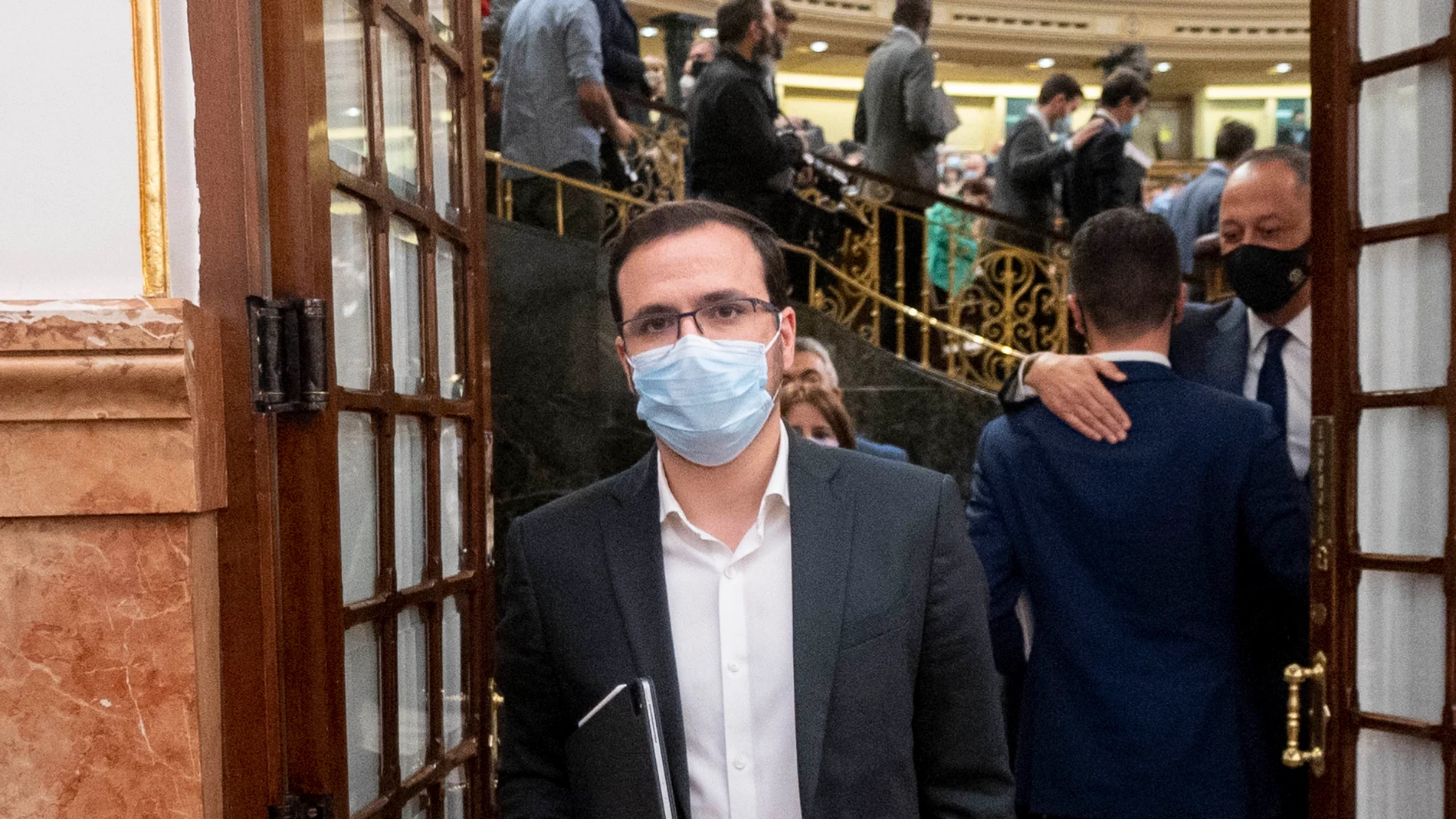 El ministro de Consumo, Alberto Garzón, en una sesión plenaria en el Congreso de los Diputados