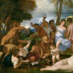 La Bacanal de los Andrios, por Tiziano.