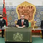 Mohamed VI en un momento de su discurso