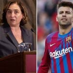 Ada Colau y Gerard Piqué.