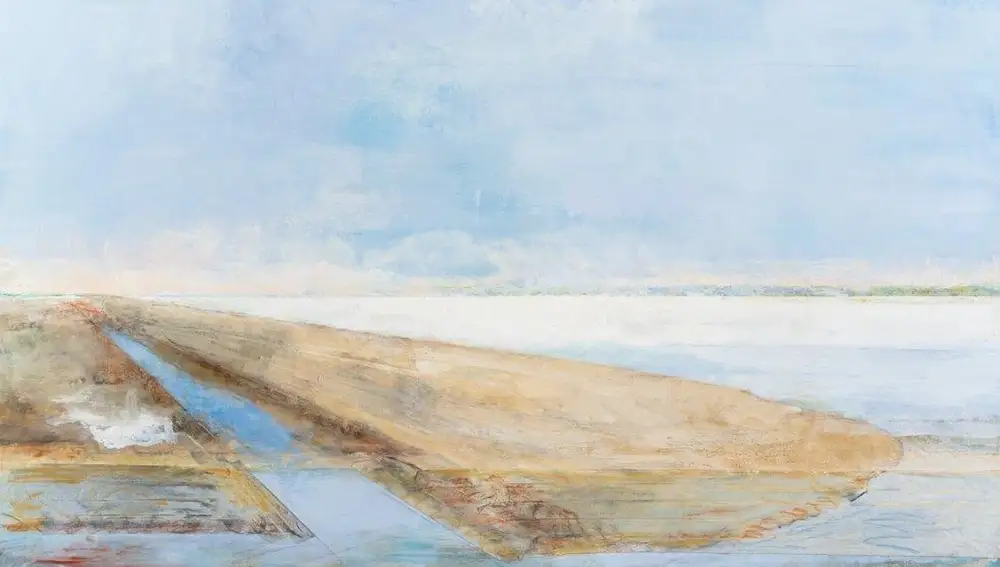 Una de las obras que integraban la exposición "La sal"