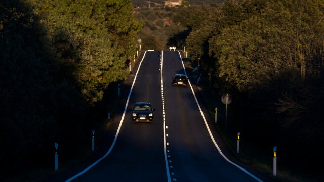 Imagen de carreteras de la Comunidad de Madrid en la red principal y secundaria.